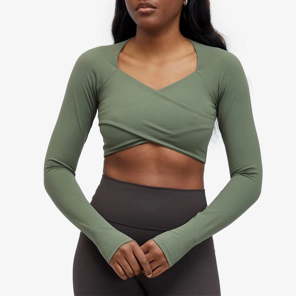 Adanola Ultimate Long Sleeve Wrap Top